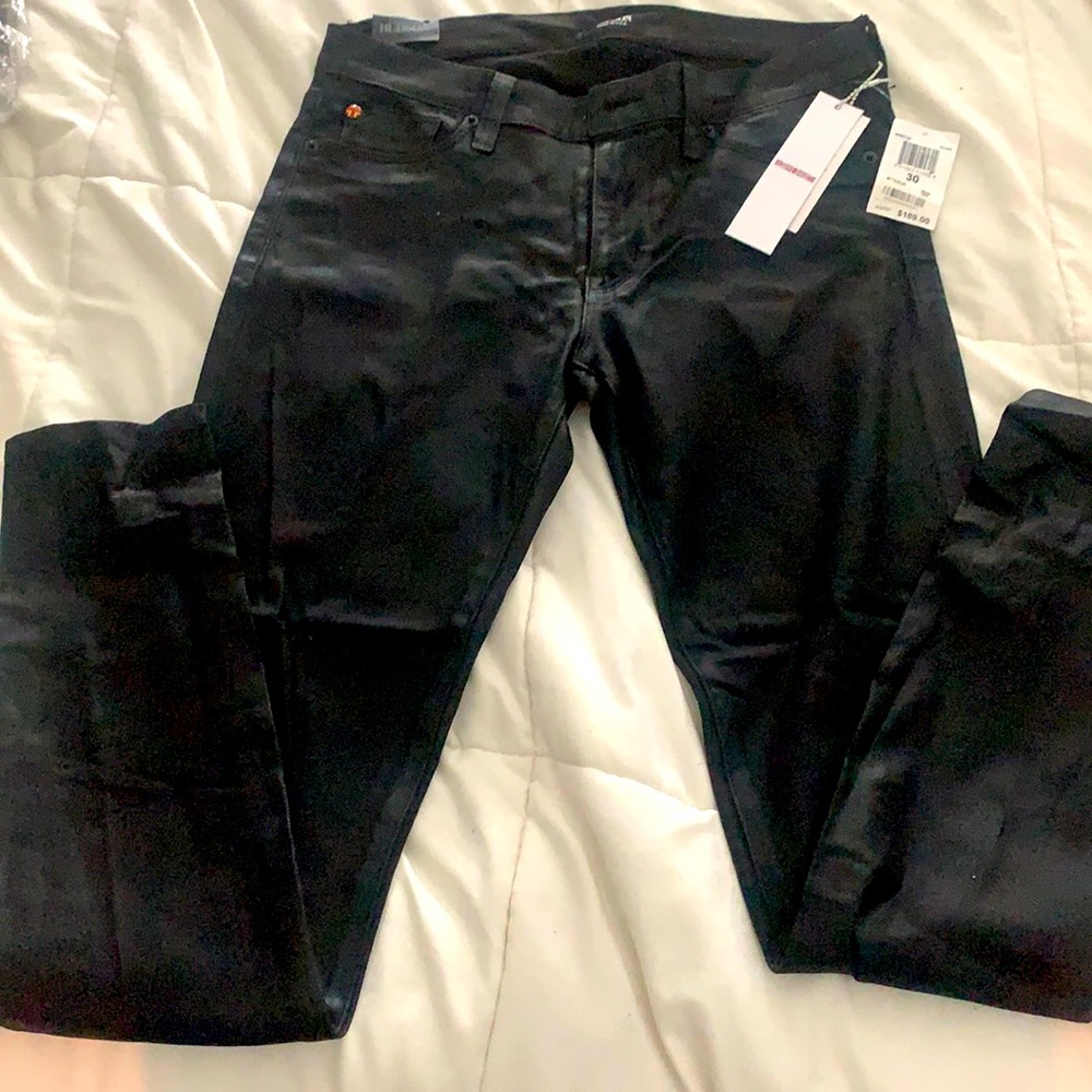 Hudson Black jeans Krista waxed 30